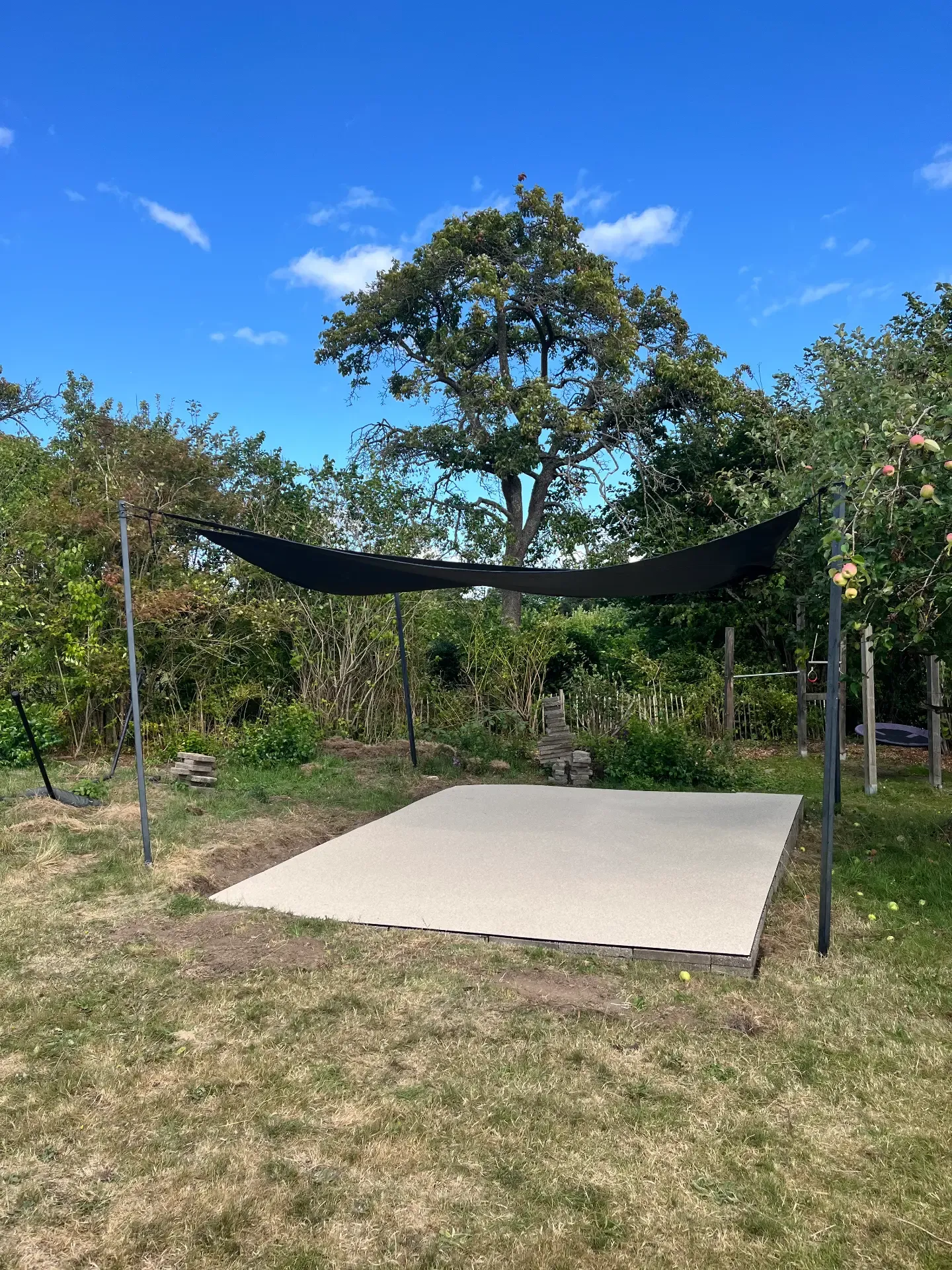 StoneCarpet-terrasse under udførelse